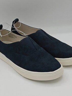 Kensie Salia Slip-On Shoes Women’s Casual Comfort Knit Navy Beige Pick Size